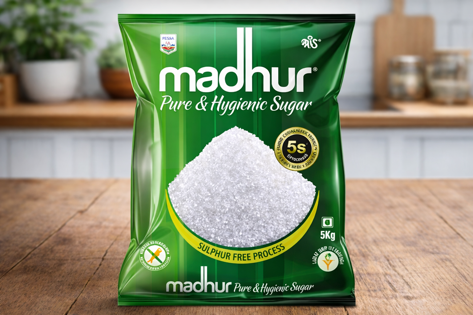 Madhur Refined Sugar 5 Kg Pack