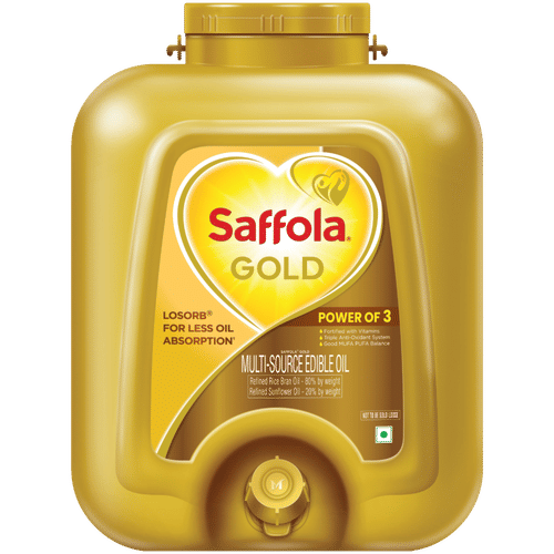 Saffola Oils Refined Sunflower Oil 15 Kg Can