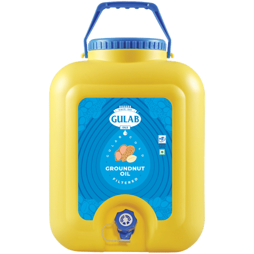 Gulab Oils Filtered Groundnut Oil 13 Kg Jar