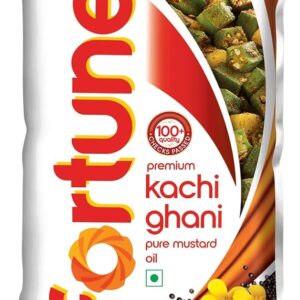 Fortune Premium Kachi Ghani Pure Mustard Oil, 1 ltr pouch